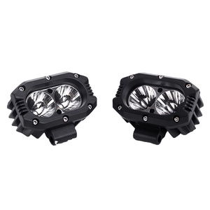 Rectangular LED Strobe Light Pods Dual Color Spot Beam With 6 <strong>Flash</strong> Modes <strong>Memory</strong> <strong>Function</strong> for Motorcycles Cars Boats - Product Image 2