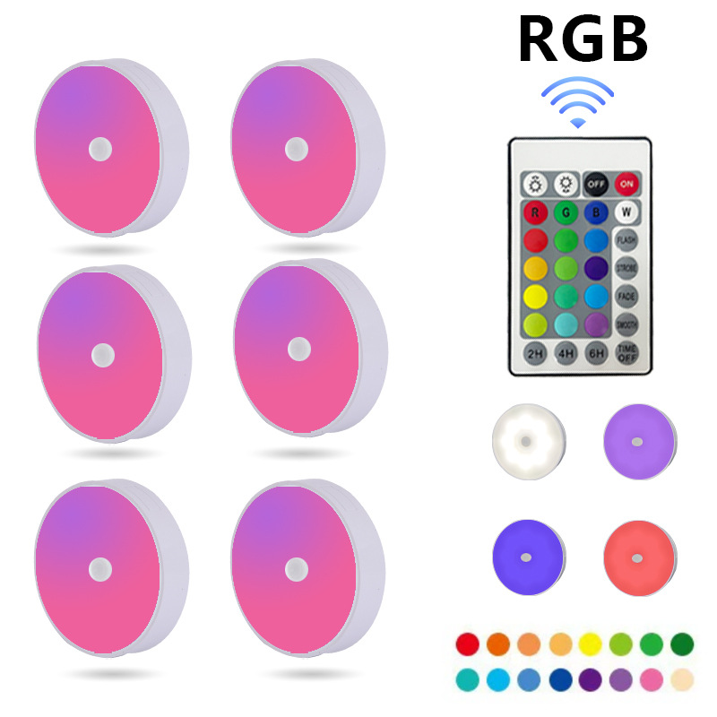 Bouton coloré + Fonction de minuterie 6 pièces