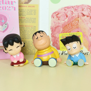6 cái/bộ Manga bức tượng <span class=keywords><strong>Doraemon</strong></span> vai để Vai ngủ Figura PVC Anime hình Catcher gachapon Hộp trứng trò chơi giải thưởng đồ chơi - Product Image 4