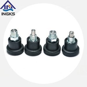 Low <strong>Cost</strong> GN822 <strong>C</strong> Carbon Steel Thread Rest Position M12 M16 Mini Indexing Plunger Safety Konb Safety Spring Loaded Pull Pin - Product Image 1