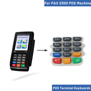 Piezas de repuesto de teclado de máquina Pos de goma de alta calidad para teclado PAX S300 con tecla de función