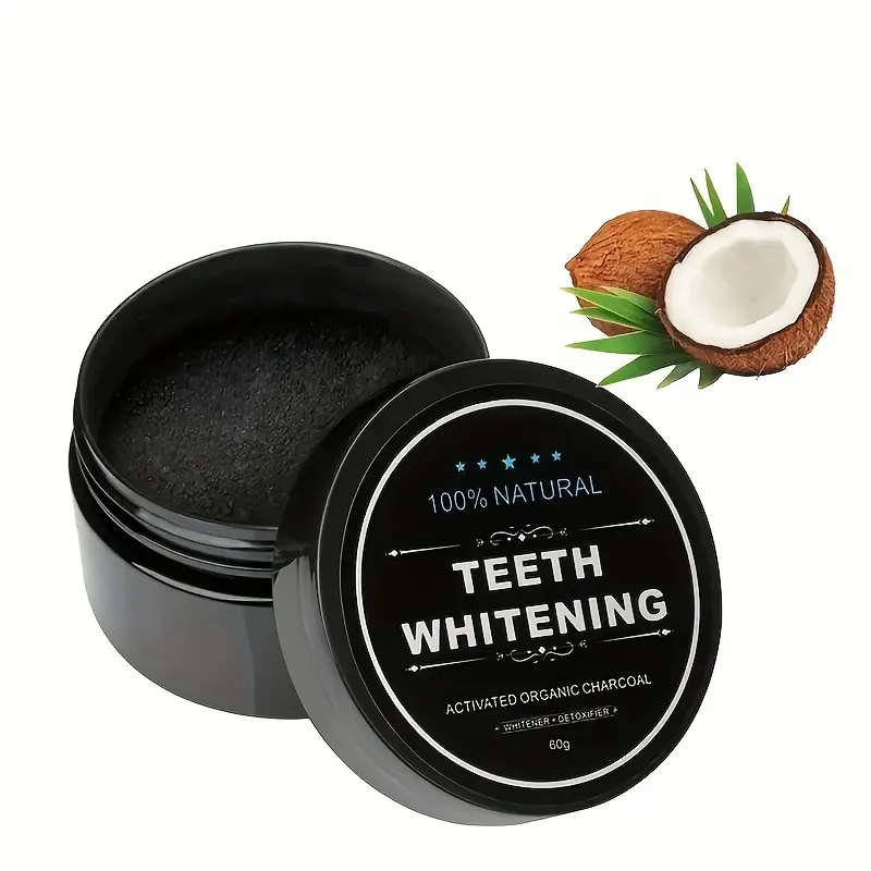 All Natural Private Label Activated Charcoal Toothpowder 30g Mint Flavor Teeth Whitening Powder For Oral Cleaning
