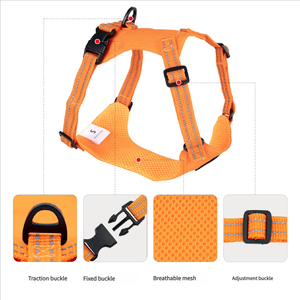 批发豪华宠物背带可调反光狗通用宠物狗背带 - Product Image 4
