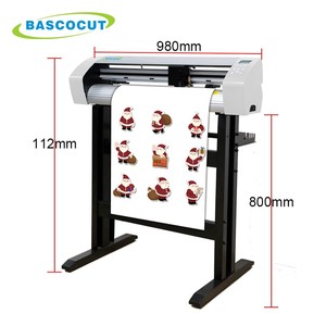 Bascocut 790mm kırmızı nokta manuel kontur DTF Sticker vinil kesici Signmaster yazılımı ile çizim kesici - Product Image 5