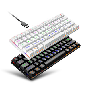 Miniteclado inalámbrico BT 5,0 2,4G para ordenador, Teclado mecánico con 3 modos, retroiluminado, LED colorido, 61 teclas, RGB, para videojuegos, novedad de 60% - Product Image 3