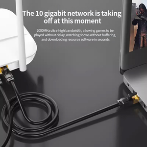 Süper hız PVC LSZH erkek Cat8 1m 2m 3m 5m Ethernet ağ kablosu uzantıları CCC sertifikası ile UTP FTP SFTP Lan yama kablosu - Product Image 5
