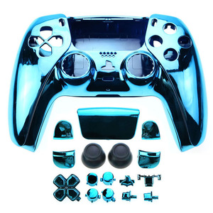 Set completo custodia cromata custodia protettiva pulsanti Shell Kit Mod per Controller Playstation 5 PS5 - Product Image 1