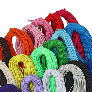 OKAY <strong>High</strong> <strong>Quality</strong> 1MM Assorted Color Round Elastic Rubber Rope <strong>String</strong> for Bracelets, Necklace, Jewelry Making and Crafts - Product Image 1