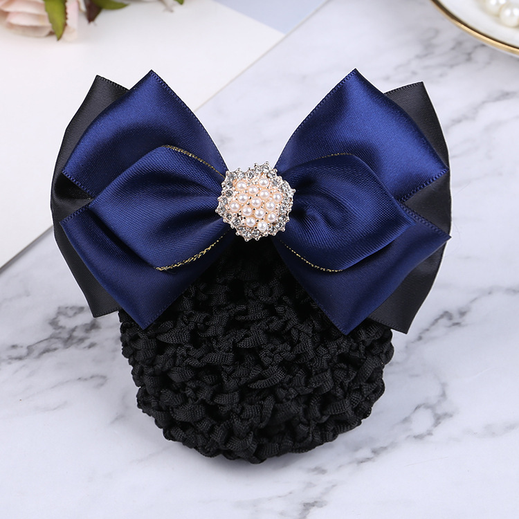 Five-pointed small pearl-gold-edged blue jf