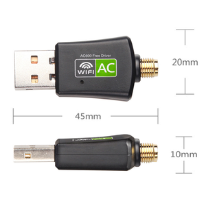 Logo personalizzato AC600 Wifi USB adattatore USB 2.0 Driver senza fili Dongle Mini Computer scheda di rete ricevitore - Product Image 3
