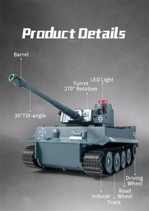 Оригинальный боевой танк HOSHI JJRC Q85, модель радиоуправляемого танка 2,4 ГГц, дистанционное управление, программируемый гусеничный танк, звуковые эффекты, Военный танк 1/30 - Product Image 2
