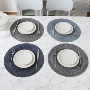 高品质编织餐桌垫新款涤纶面料西服杯垫防烫保温pp圆垫 - Product Image 4
