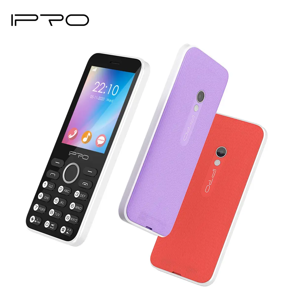 Мобильный телефон IPRO 2g с большим экраном 2,8 дюйма с большой батареей и двумя SIM-картами