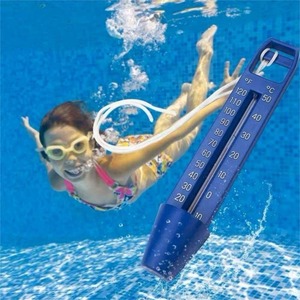 Economy Large Plastic Scoop Piscina Agua Dial Termómetro Funcional Hogar Piscina Carne Termómetro con cuerda - Product Image 6