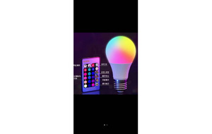 B22 E27 taban LED ampul A60 plastik kaplı alüminyum RGB yedi renkli ampul ışık uzaktan kumanda WIFI renk ışık 5W 7W 9W - Product Image 6