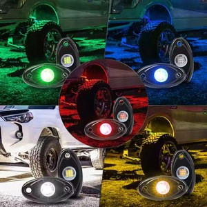 2 inç yüksek kalite sarı Amber renk 12V LED kaya lamba kamyon ATV evrensel araç için bakla - Product Image 5