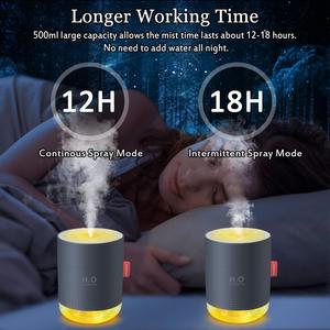Hot Sale 500ml Desktop USB Luftbe feuchter mit Nachtlicht Flüstern-Leiser Betrieb Aromatherapie-Funktionen für den Auto-und Raum gebrauch