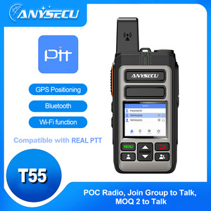 Giá rẻ 4 gam anysecu T55 PoC Mạng đài phát thanh Wifi Sim thẻ Walkie Talkie làm việc với Real PTT/globalptt/zello/PoC Sao - Product Image 3