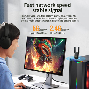 USB 2.0 AX1800M WIFI 6无线网卡支持平板电脑笔记本电脑台式机高速WIFI AX1800接收器 - Product Image 5