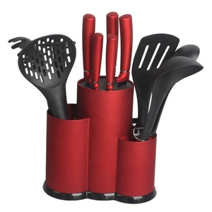 Bıçaklar dahil blok ile paslanmaz çelik mutfak pişirme aletleri Set-ev kullanımı için - Product Image 1