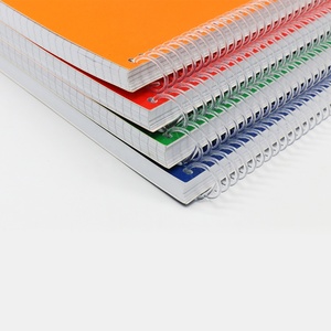 Cuaderno espiral A4 personalizable para oficina, útiles escolares, papel de rejilla forrado, Bloc de notas, Impresión de logotipo personalizado, venta al por mayor, OEM