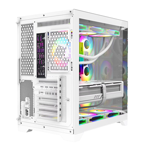 新しいデザイン人気のゲーミングコンピューターケース3強化ガラスパネルハイエンドPCケース360mmラジエーター水槽形状ゲーマー用PCケース - Product Image 6