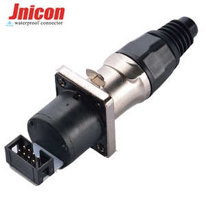 Jnicon מותאם אישית cat6 rj45 1.5a עמיד למים ip44/ip65 מחבר pcb לוח הר הוביל מסך מתאם ethernet מתאם rj45 2p <span class=keywords><strong>3p</strong></span> 4p 6p 10p
