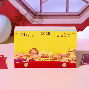 <span class=keywords><strong>3D</strong></span> Memo Pad tùy chỉnh dính Lưu ý rắn năm bàn lịch xé ra lưu ý pad stataionery Acrylic Hộp quà tặng cho sinh nhật Giáng sinh - Product Image 2