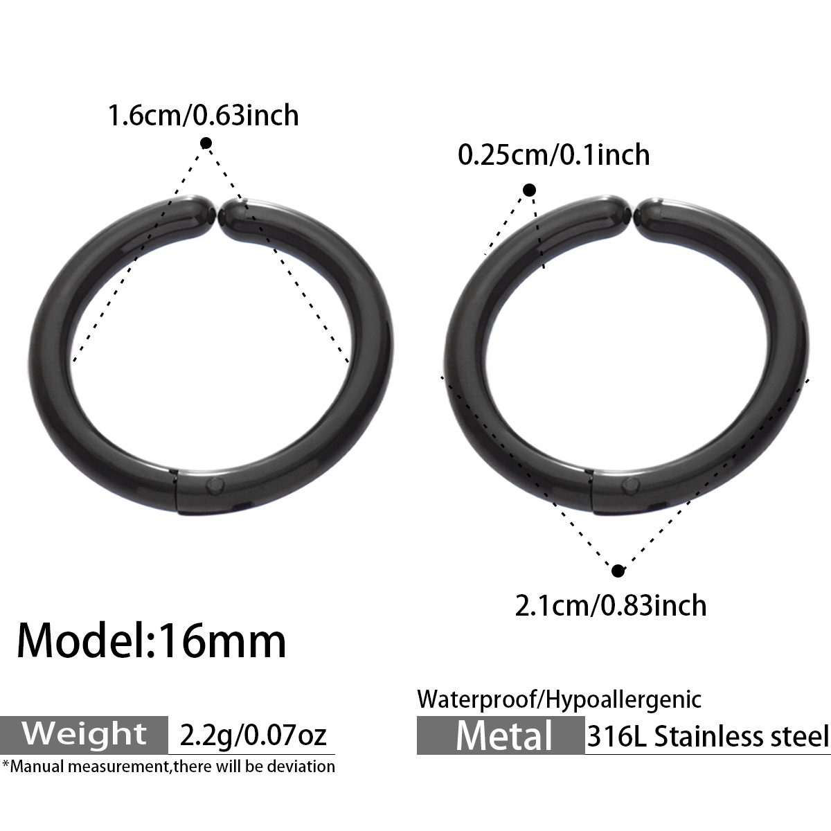 Black 16mm
