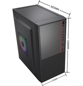 M-ATX Dual USB RGB <strong>Computer</strong> Gaming <strong>Case</strong> with HD Audio Office Style PC <strong>Case</strong> for Gamers and Office Use - Product Image 2