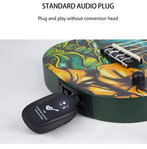 Sistema inalámbrico de guitarra A8 2,4G Sistema receptor transmisor de guitarra inalámbrico Batería recargable incorporada Rango de transmisión de 50M