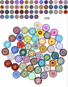 Rawmand 100 adet flaş cam Cabochons Mix renk cam kubbe boncuk yarım yuvarlak Cameo kolye takı yapma Scrapbooking