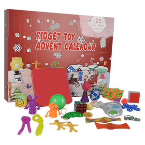 Noel Advent takvimi oyuncak seti ambalaj kutusu Pop It Fidget oyuncak - Product Image 6