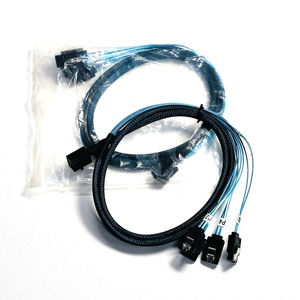 High Quality External Mini <strong>Sas</strong> HD SFF8643 Split 4 Sata Port 7-pin Hard Disk Data Server Raid SATA Launch Cable - Product Image 6