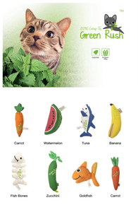 AFP Custom Design Cute Cat Toys With <strong>Catnip</strong> Rustle Sound Shark <strong>Banana</strong> <strong>Catnip</strong> Toy Interactive Teething Cleaning Cat Chew Toy - Product Image 2