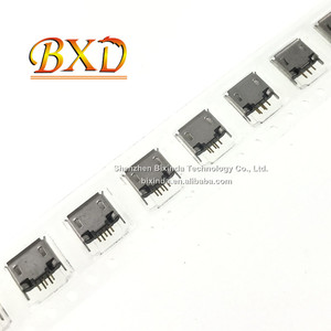 MICRO 5P 女性 Mike 5P 女性 Micro 5p USB 插座插拔式立式