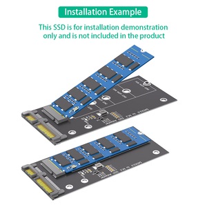 M.2อแดปเตอร์การ์ดอะแดปเตอร์ NGFF เป็น SATA คีย์ B & M SSD แปลง M2 NGFF เป็นไดรเวอร์2.5นิ้ว SATA III - Product Image 6