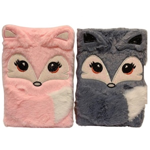 Servizio scolastico personalizzato per ragazze libro di peluche A5 animale cartone animato libro di diario peluche per bambini scuola note di fantasia taccuino con chiave di cancelleria - Product Image 5