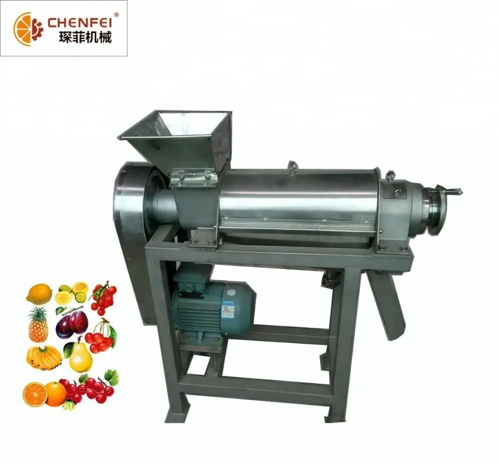 3 ~ 5 T/H Máquina de jugo de trituración de tomate de guayaba de manzana de procesamiento en frío de una sola etapa