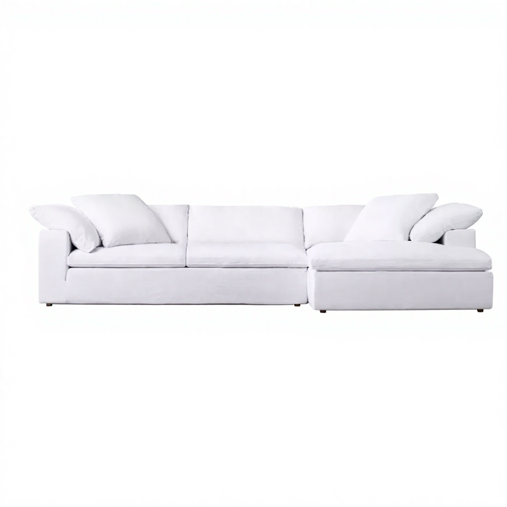 Sofa with Lounger Chair