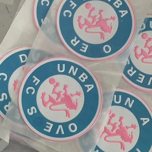 Custom Clothing <strong>Badges</strong> High-quality 3DEmbossed TPU PVC Stickers <strong>3M</strong> Adhesive Backing Heat Transfer Printing Label Jeans Tags - Product Image 2