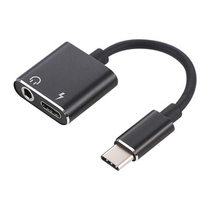 Tip C 3.1 2-in-1 USB C erkek 3.5mm adaptör kulaklık Aux ses ve şarj dönüştürücü için hoparlör monitör için ses ve şarj - Product Image 5