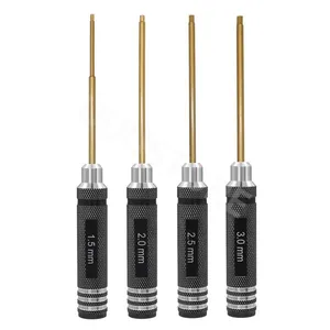 Hex Screw Driver Screwdriver Set 1.5mm 2.0mm 2.5mm 3.0mm Hexagon Tool <strong>Kit</strong> for FPV Racing Drone <strong>Heli</strong> Airplanes Cars Boat <strong>RC</strong> Parts - Product Image 1