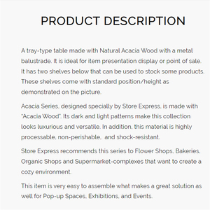 Cửa Hàng Quần Áo Tủ Hiển Thị Giá Bán Lẻ Cửa Hàng Kệ Hiển Thị Khay Bảng Tùy Chỉnh Bằng Gỗ Hiển Thị Bảng - Product Image 4
