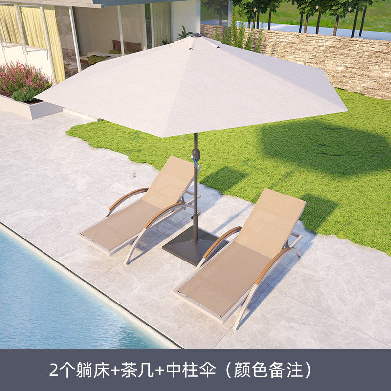 Parasol mesa de té 2 camas