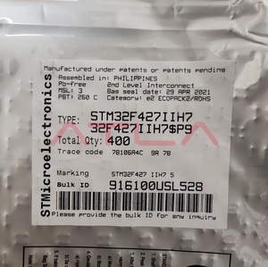 STM32F427IIH7 BGA-176 80MHz 2MB工業用グレードフラッシュアームCortex-M4 MCU 256KB FPU DSPイーサネットLCD-TFT - Product Image 2