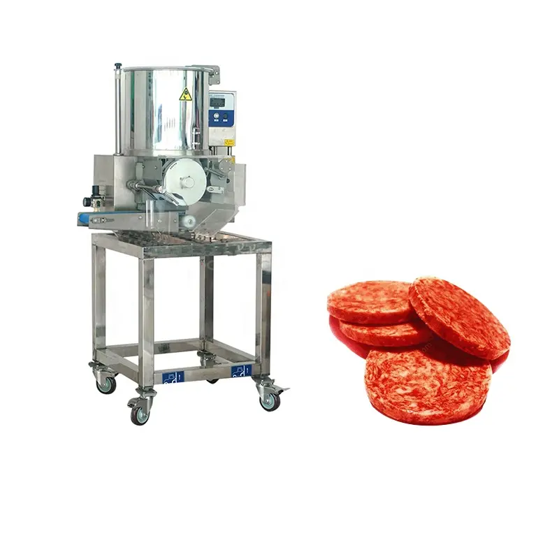 Fully automatic hamburger patty forming machinecommercial multifunctional pork and fish patty forming machineatty machine