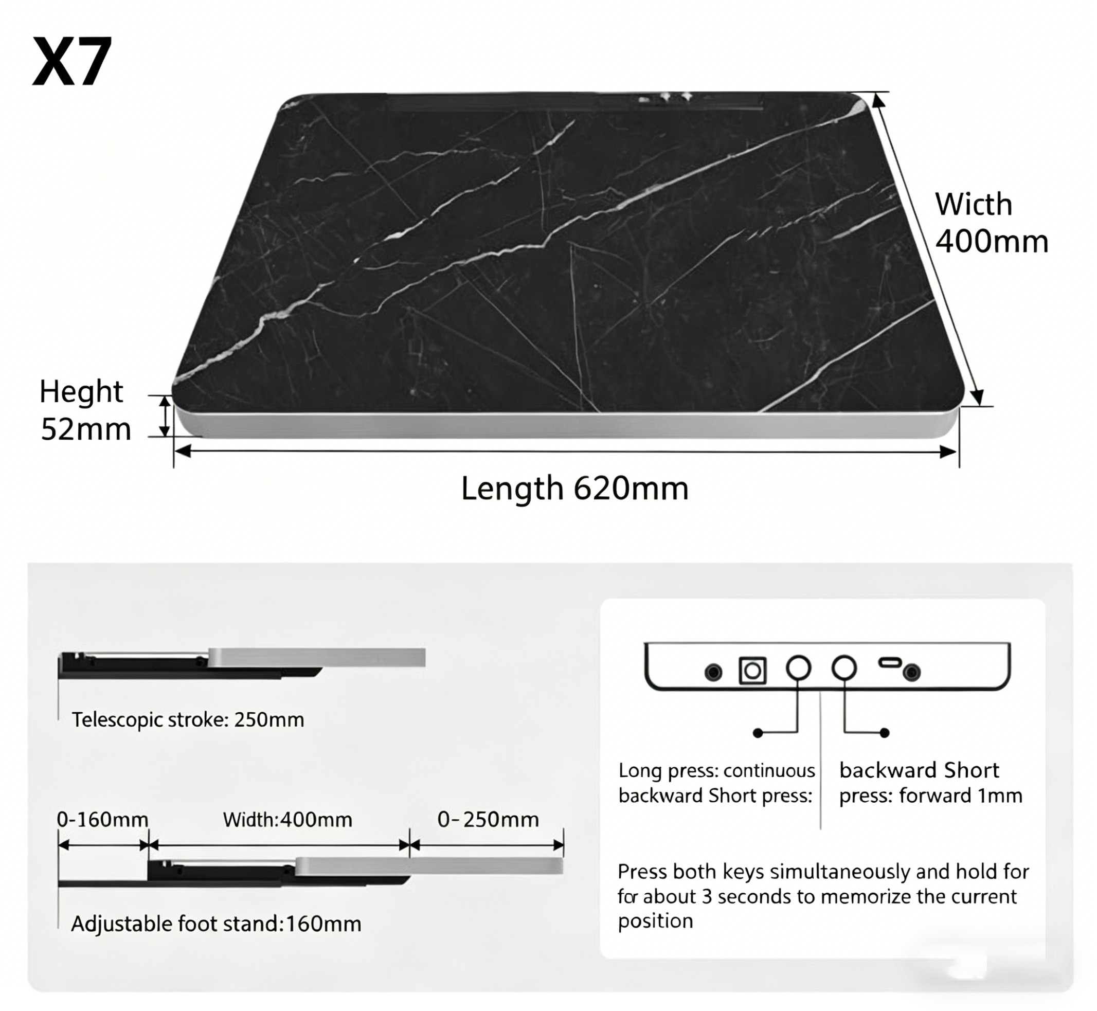 X7 ( 620x400x52mm)