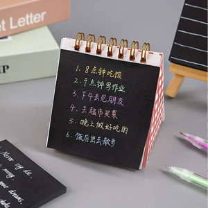Bloc de notas autoadhesivo clásico negro para oficina y escuela, papelería personalizada, 50 hojas/Bloc de notas 3x 3in/7,5*7,5 CM - Product Image 4