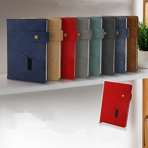 Cartella aziendale in pelle per taccuino artigianale personalizzata Fsc con calcolatrice diari esecutivi progetta il tuo taccuino in pelle - Product Image 1
